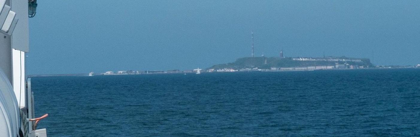KoKo-Fahrt Helgoland 2024 Sicht auf Helgoland