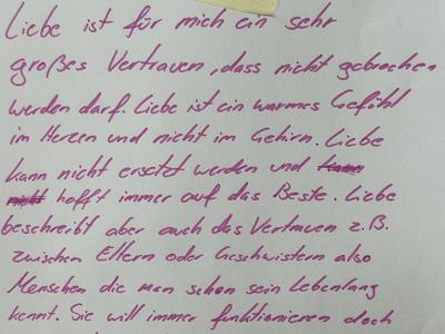 Liebe ist für mich ...