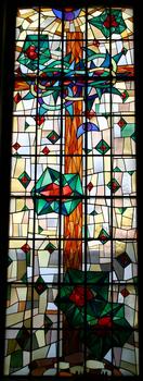 Martin-Luther-Kirche Oldenburg Altarfenster mit Kreuz