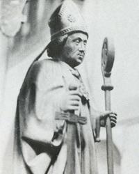 Hl. Lambertus mit Schwert und Bischofsstab