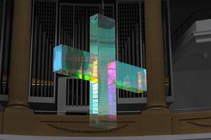 Lichtkreuz St. Lamberti-Kirche Oldenburg