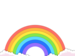 Regenbogen Wolken Grafik